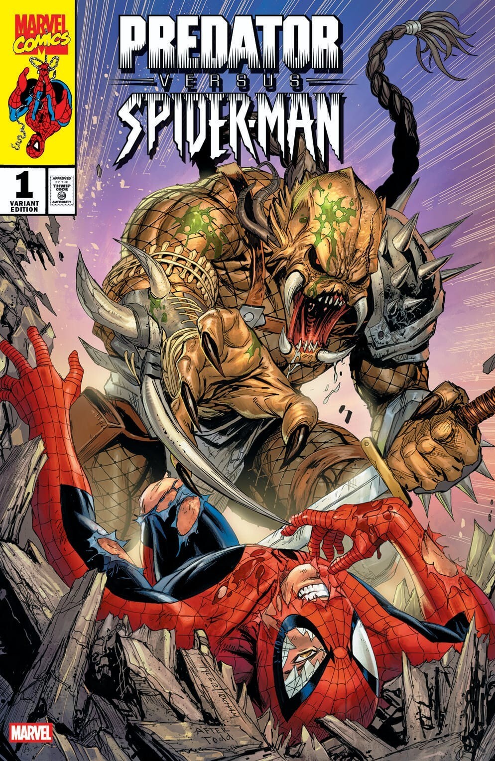 PREDATOR VS SPIDER-MAN #1 - TYLER KIRKHAM TRADE VARIANT EXCLUSIVE