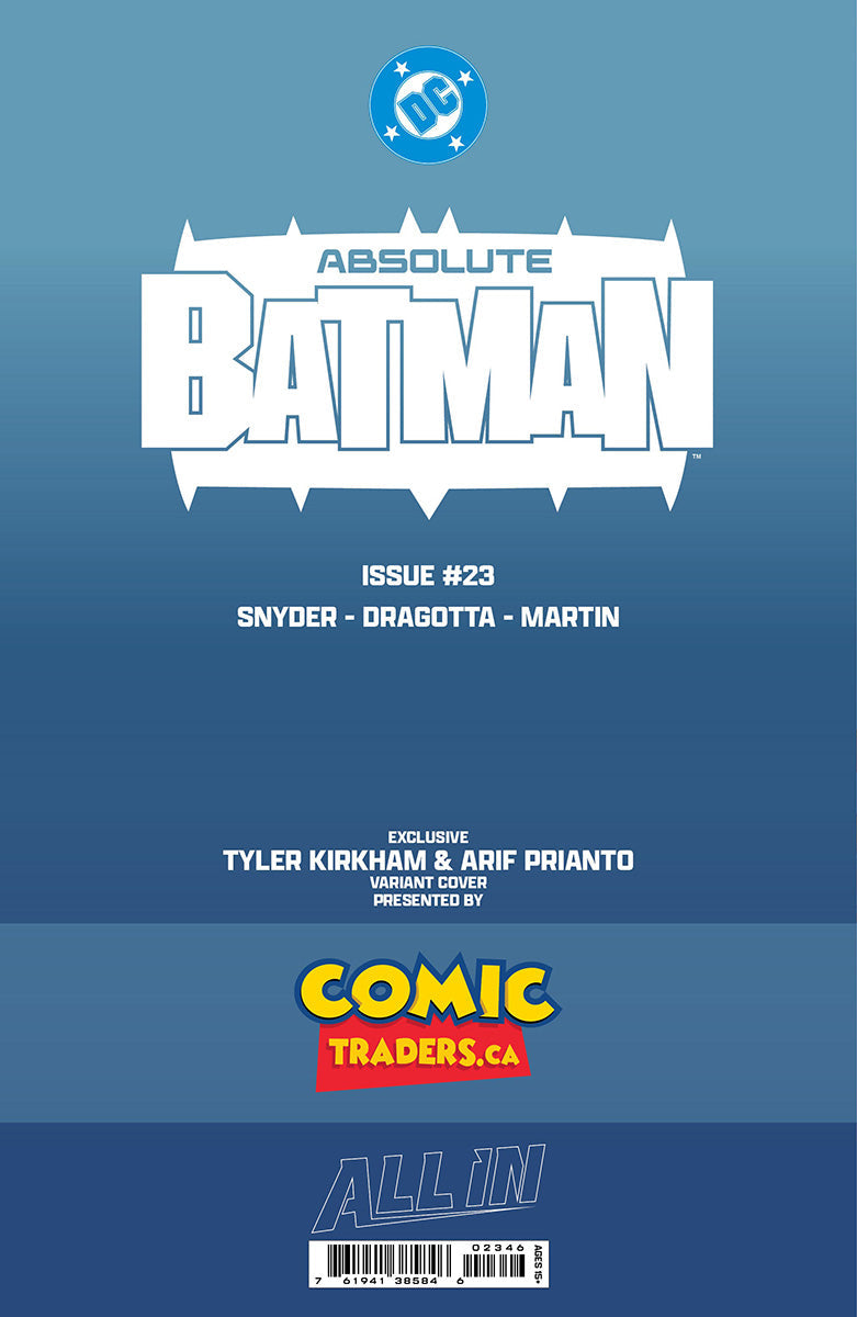 ABSOLUTE BATMAN #23 KIRKHAM- QUINN BATTLE DAMAGED EXCLUSIVE PRESALE 8/12/26