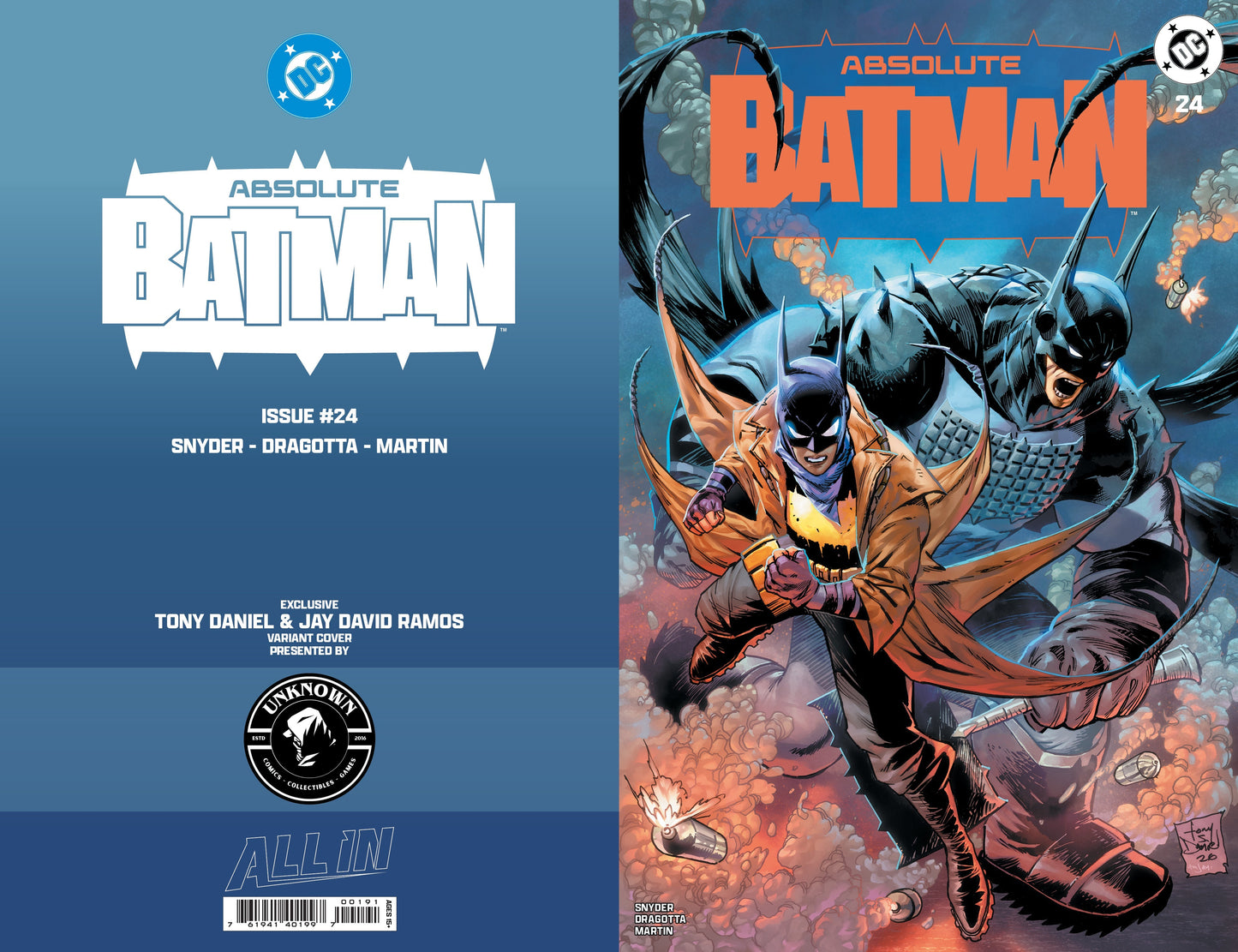 ABSOLUTE BATMAN #24 TONY DANIEL EXCLUSIVE VAR PRESALE 9/23/26