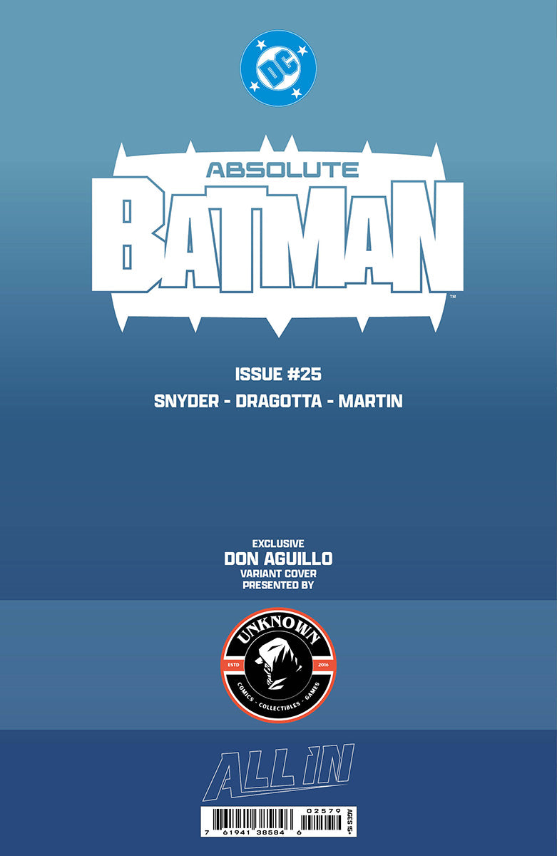 ABSOLUTE BATMAN #25 DON AGUILLO EXCLUSIVE VIRGIN VAR PRESALE 10/28/26