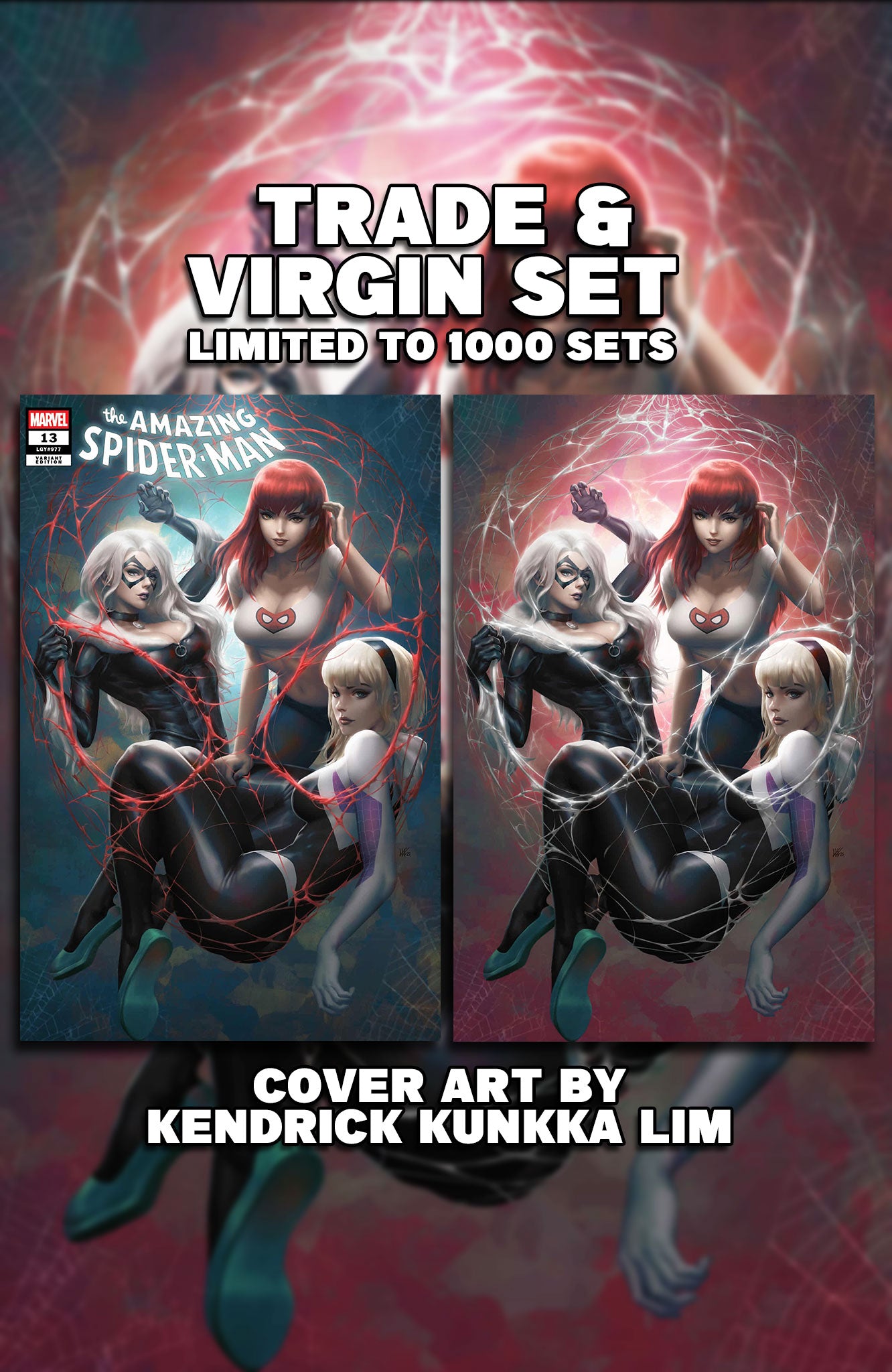 AMAZING SPIDER-MAN #13 KENDRICK KUNKKA LIM TRADE & VIRGIN EXCLUSIVE - PREORDER 10/08/25
