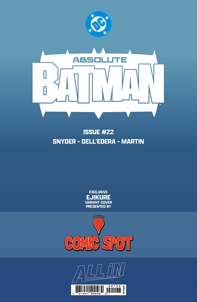 ABSOLUTE BATMAN #22 EJIKURE EXCLUSIVE VIRGIN VAR