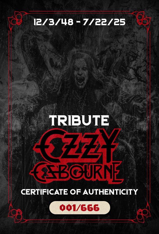 TRIBUTE: OZZY OSBOURNE VIRGIN EXCLUSIVE NUMBERED OUT OF 666 W COA - PREORDER