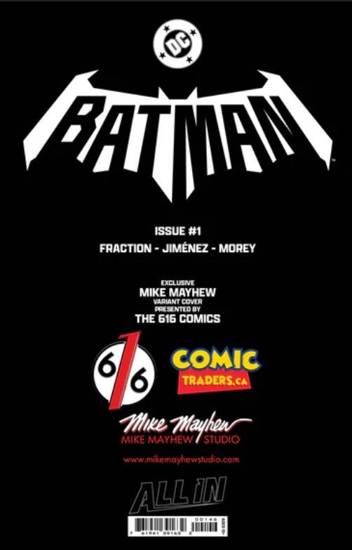 🦇 BATMAN #1 MIKE MAYHEW VIRGIN 🌟FOIL🌟 EXCLUSIVE LTD 1000