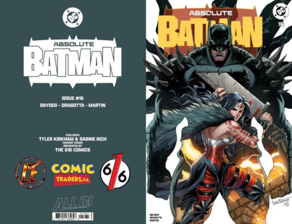 🦇 ABSOLUTE BATMAN #16 TYLER KIRKHAM TRADE DRESS VARIANT A LTD 3000