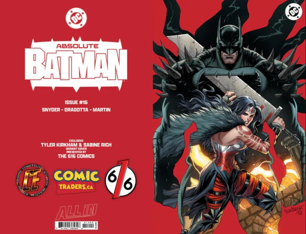 🦇 ABSOLUTE BATMAN #16 TYLER KIRKHAM VIRGIN VARIANT B LTD 1000