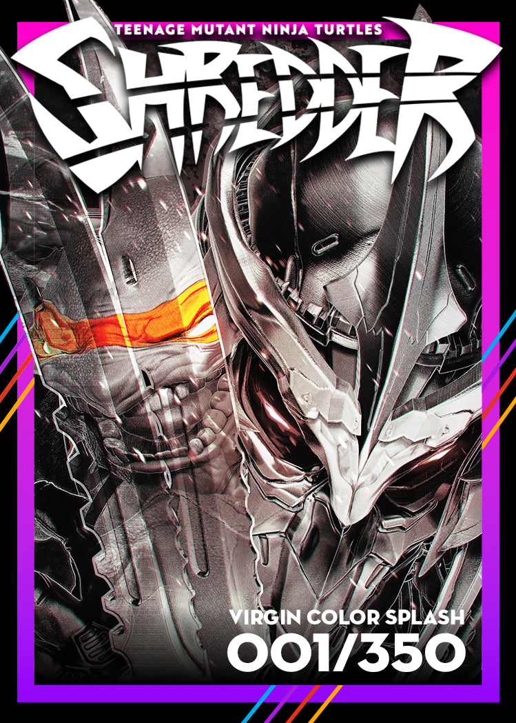 TMNT SHREDDER #1 JOHN GIANG VIRGIN COLOR SPLASH LTD 350 W NUMBERED TRADING CARD COA - PREORDER