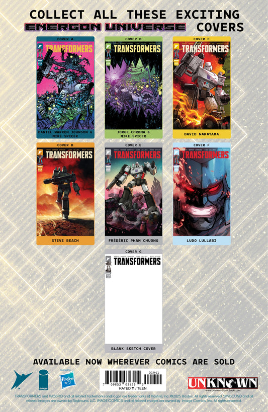 Transformers #19 Unknown Comic Chad Hardin Exclusive Virgin Var (04/16/2025)