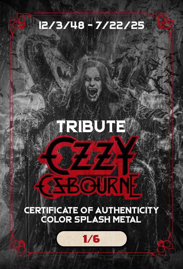 TRIBUTE: OZZY OSBOURNE BLOODBATH IN PARADISE METAL LTD 6 W/COA - PREORDER 8/13/25
