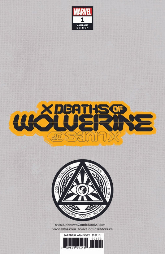 X Deaths Of Wolverine 1 Unknown Comics Tyler Kirkham Exclusive Var (01/26/2022)