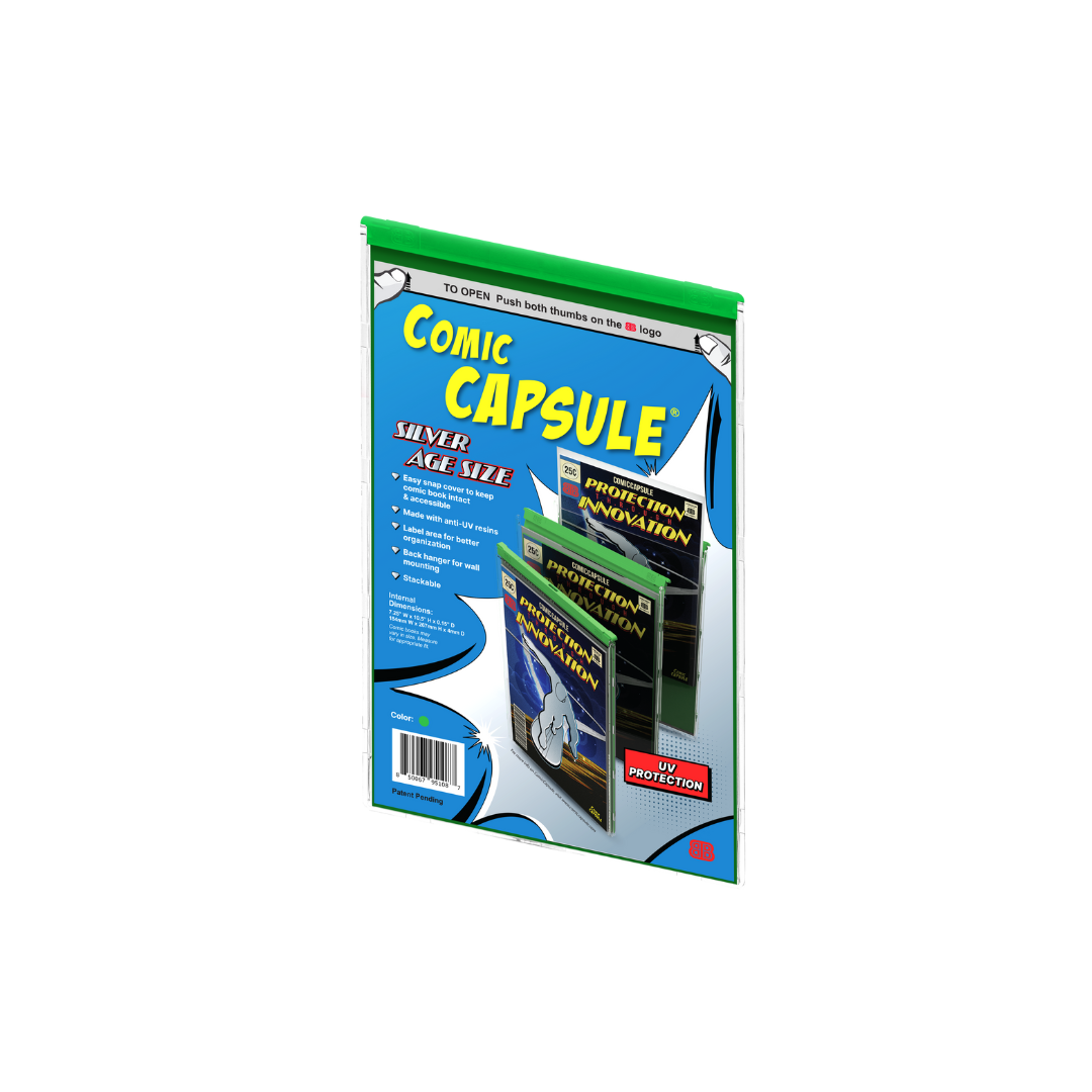 Green SILVER Age Size ComicCapsule