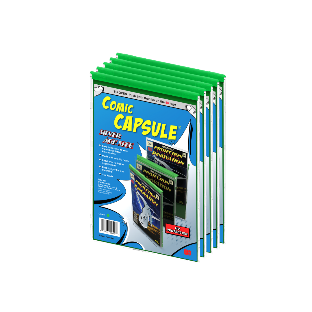 Green SILVER Age Size ComicCapsule