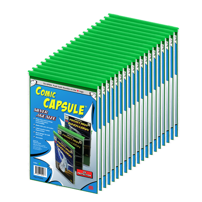 Green SILVER Age Size ComicCapsule