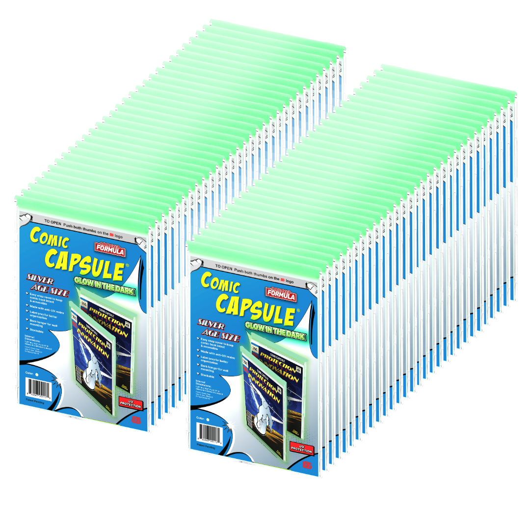 Glow in the Dark SILVER Age Size ComicCapsule