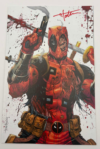 [Signed by Tyler Kirkham] Deadpool / Wolverine #1 Unknown Comics Tyler Kirkham Exclusive Virgin Var [IN STOCK]