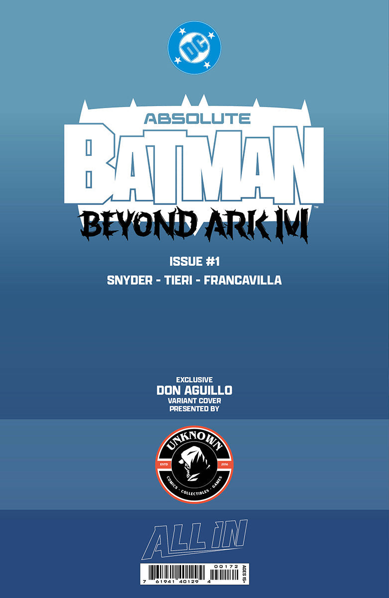 ABSOLUTE BATMAN BEYOND ARK M #1 DON AGUILLO EXCLUSIVE VIRGIN VAR PRESALE 12/16/26