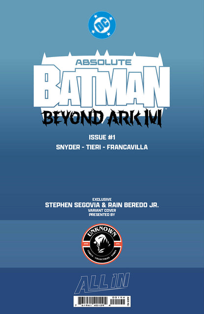ABSOLUTE BATMAN BEYOND ARK M #1 STEPHEN SEGOVIA EXCLUSIVE VAR PRESALE 12/16/26