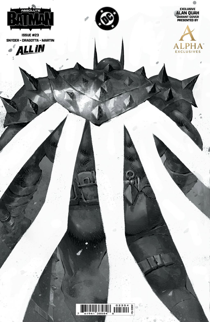[FOIL] ABSOLUTE BATMAN #23 ALAN QUAH WRAPAROUND EXCLUSIVE B&W VIRGIN 8/12/26