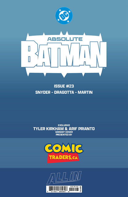 ABSOLUTE BATMAN #23 KIRKHAM- QUINN BATTLE DAMAGED EXCLUSIVE PRESALE 8/12/26