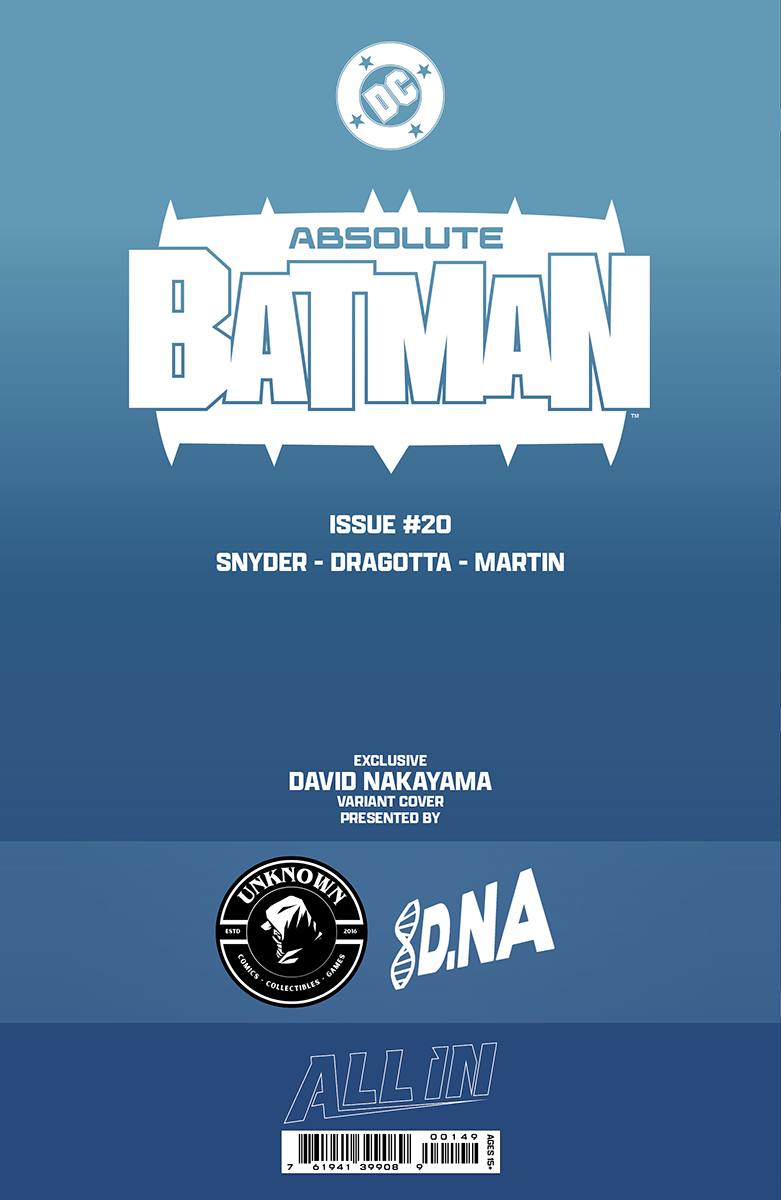 [FOIL] ABSOLUTE BATMAN #20 DAVID NAKAYAMA EXCLUSIVE VIRGIN VAR