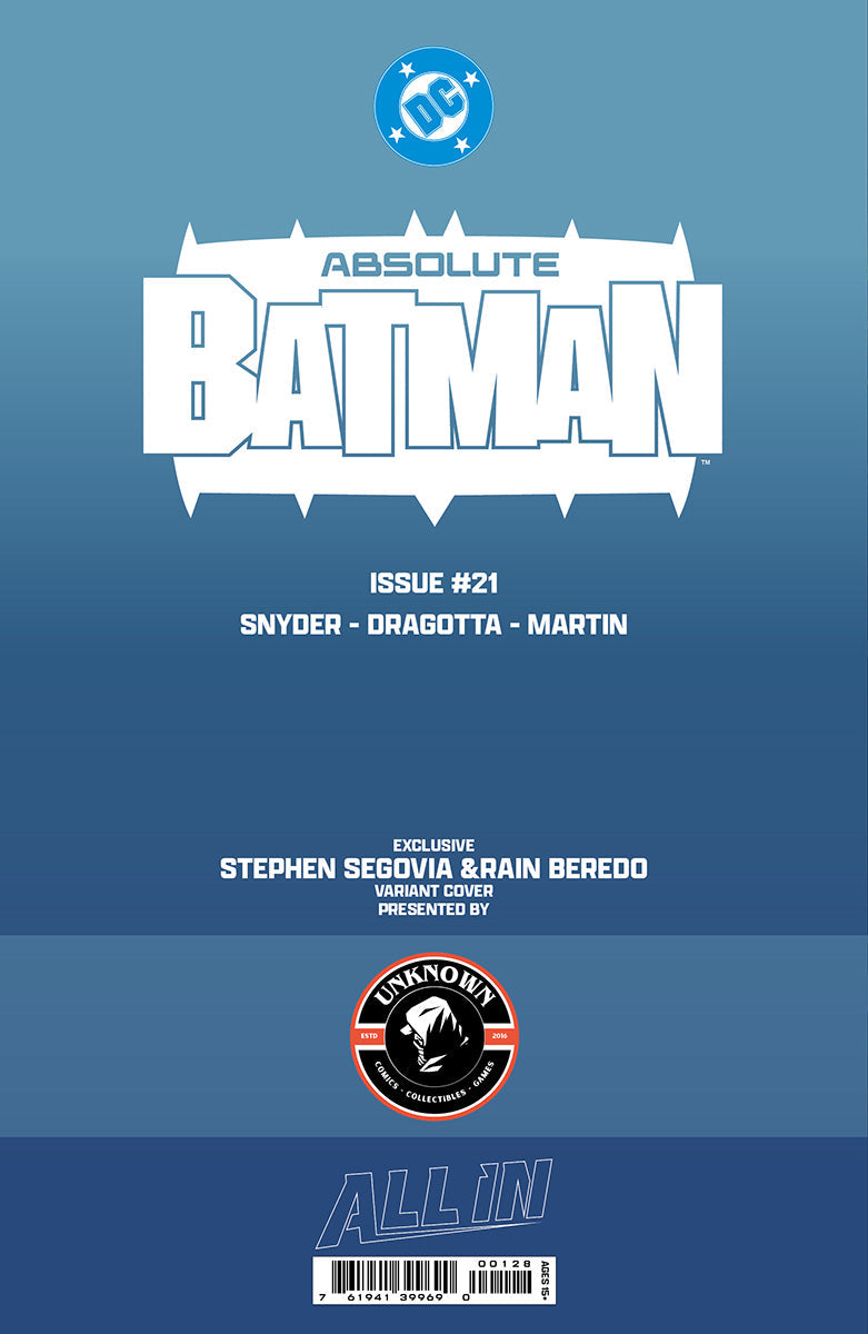 [FOIL] ABSOLUTE BATMAN #21 STEPHEN SEGOVIA EXCLUSIVE VIRGIN VAR