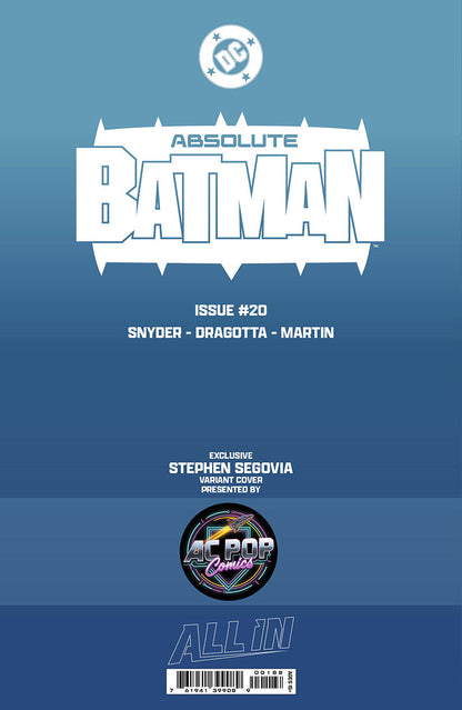 ABSOLUTE BATMAN #20 STEPHEN SEGOVIA EXCLUSIVE VAR