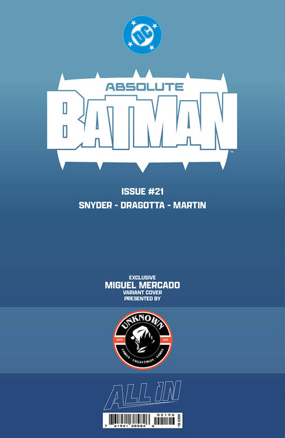 [GLOW IN THE DARK] ABSOLUTE BATMAN #21 MIGUEL MERCADO EXCLUSIVE VIRGIN VAR