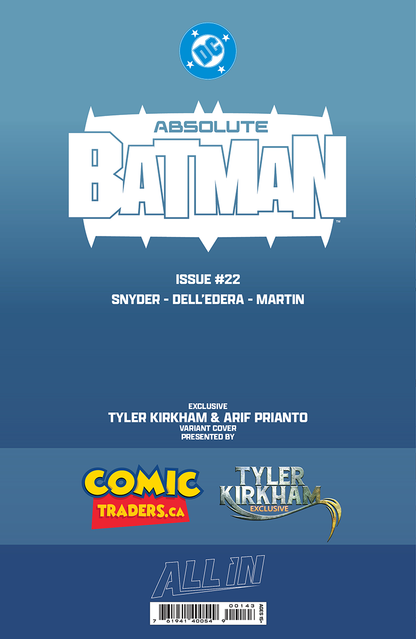 ABSOLUTE BATMAN #22 TYLER KIRKHAM EXCLUSIVE JOKER BATTLE DAMAGED