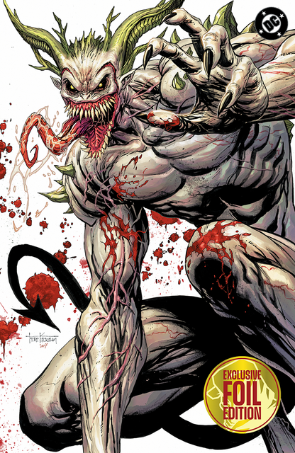 [FOIL] ABSOLUTE BATMAN #22 TYLER KIRKHAM EXCLUSIVE JOKER BATTLE DAMAGED