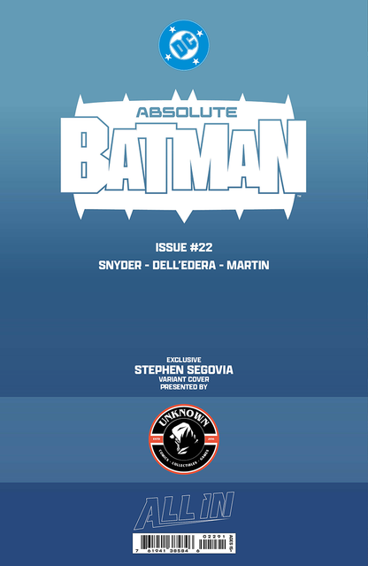 ABSOLUTE BATMAN #22 STEPHEN SEGOVIA EXCLUSIVE VAR