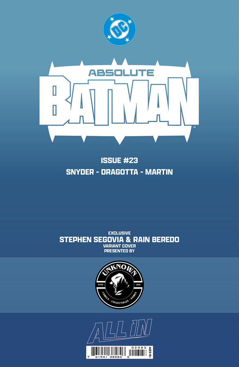ABSOLUTE BATMAN #23 STEPHEN SEGOVIA EXCLUSIVE VAR
