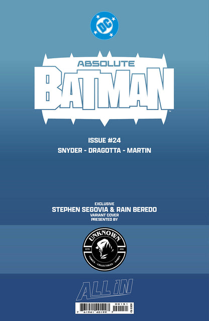 [FOIL] ABSOLUTE BATMAN #24 STEPHEN SEGOVIA EXCLUSIVE VIRGIN PRESALE 9/23/26