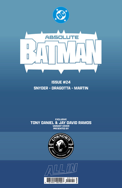 ABSOLUTE BATMAN #24 TONY DANIEL EXCLUSIVE VAR PRESALE 9/23/26