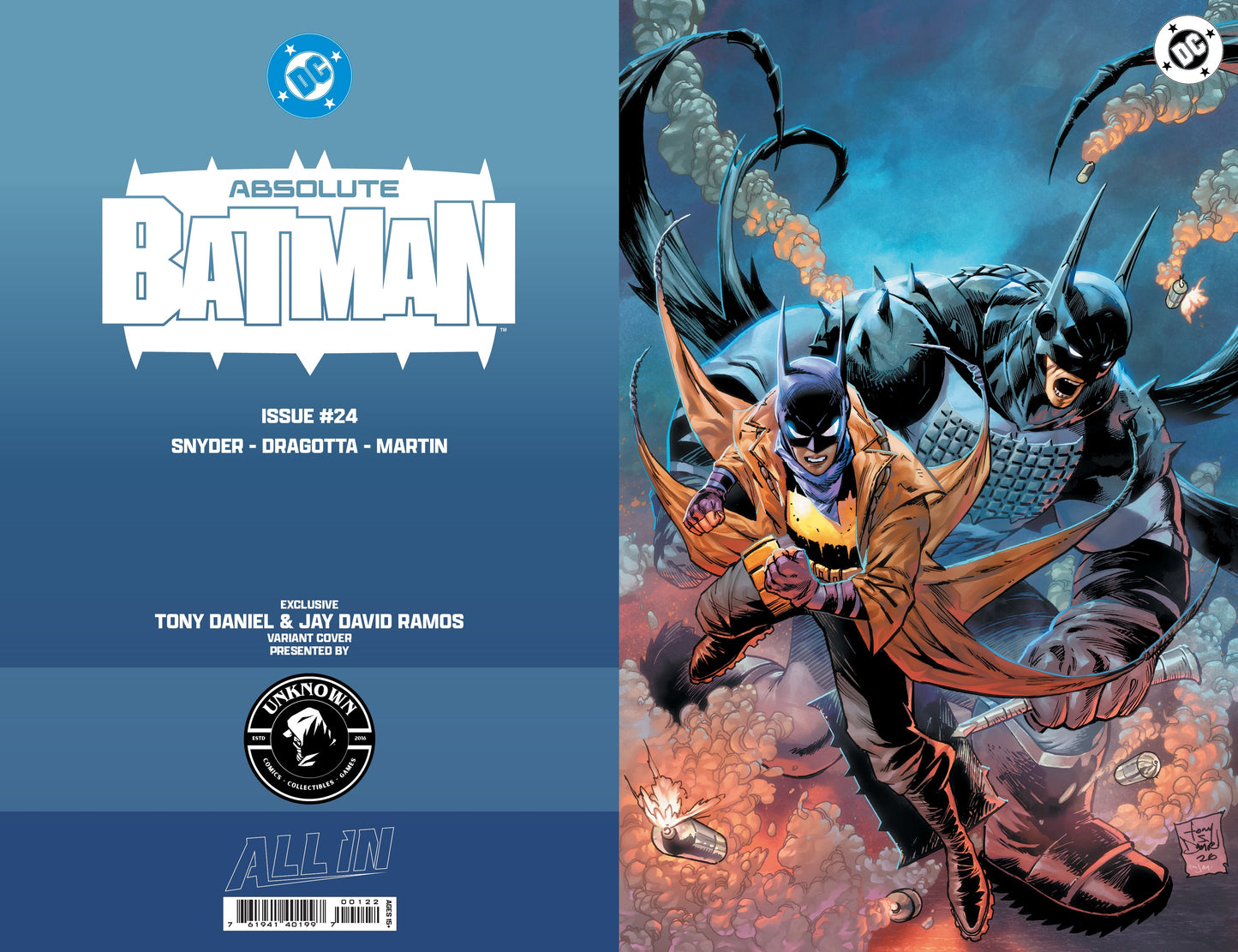 ABSOLUTE BATMAN #24 TONY DANIEL EXCLUSIVE VIRGIN VAR PRESALE 9/23/26