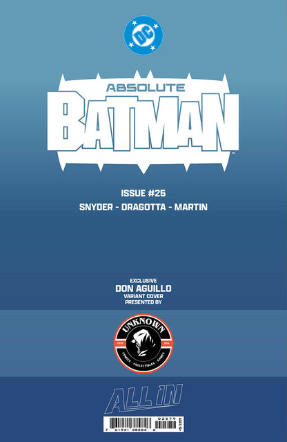[FOIL] ABSOLUTE BATMAN #25 DON AGUILLO EXCLUSIVE VIRGIN VAR PRESALE 10/28/26