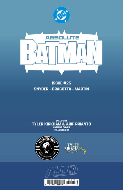 [FOIL] ABSOLUTE BATMAN #25 TYLER KIRKHAM EXCLUSIVE VIRGIN VAR PRESALE 10/28/26