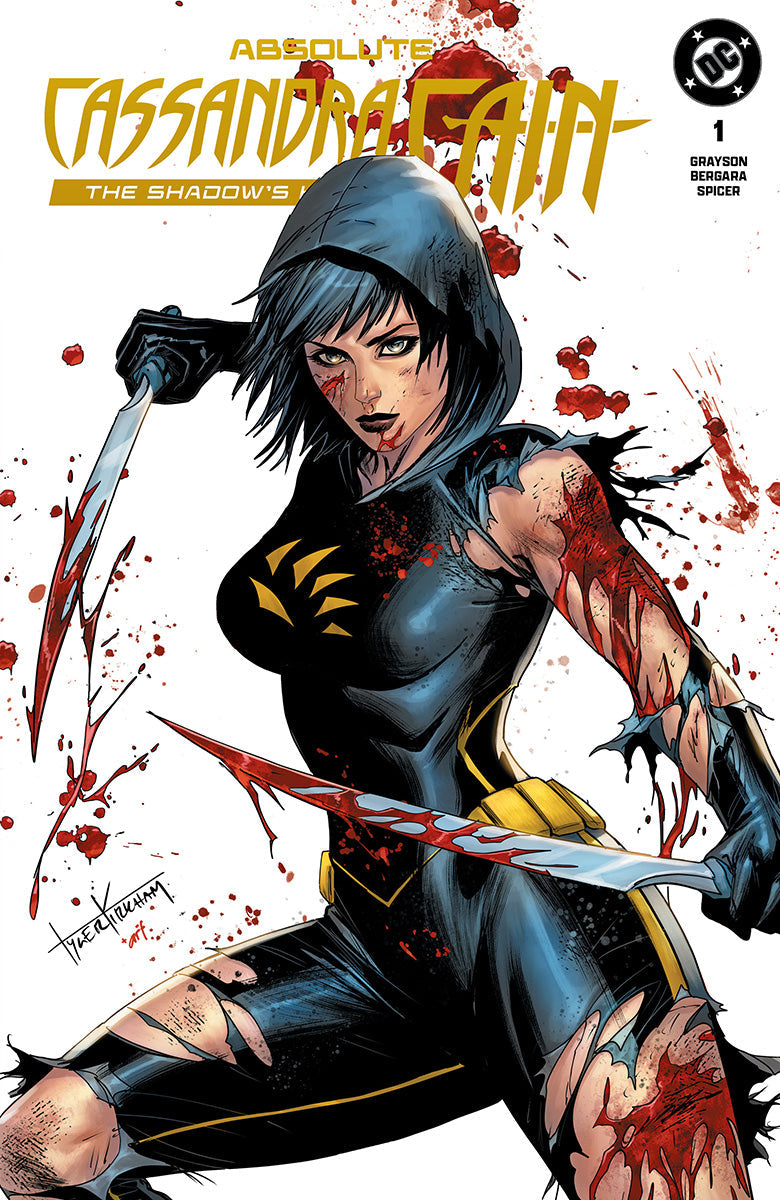 ABSOLUTE CASSANDRA CAIN THE SHADOW'S HAND #1 (ONE SHOT) TYLER KIRKHAM BATTLE DAMAGED EXCLUSIVE PRESALE 9/23/26