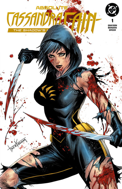 ABSOLUTE CASSANDRA CAIN THE SHADOW'S HAND #1 (ONE SHOT) TYLER KIRKHAM BATTLE DAMAGED EXCLUSIVE PRESALE 9/23/26
