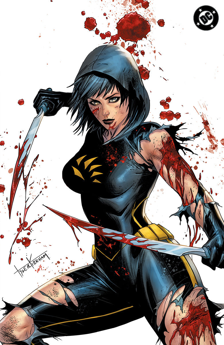 ABSOLUTE CASSANDRA CAIN THE SHADOW'S HAND #1 (ONE SHOT) TYLER KIRKHAM BATTLE DAMAGED EXCLUSIVE VIRGIN PRESALE 9/23/26