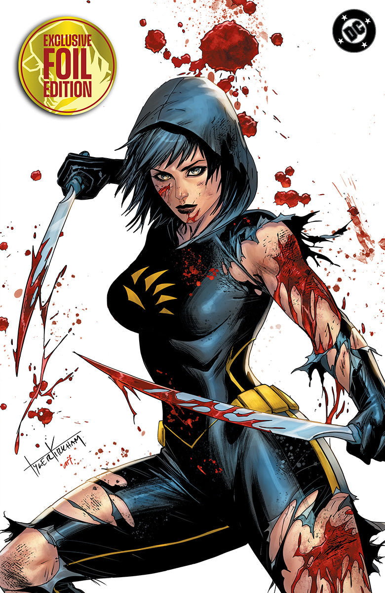 [FOIL] ABSOLUTE CASSANDRA CAIN THE SHADOW'S HAND #1 TYLER KIRKHAM BATTLE DAMAGED EXCLUSIVE VIRGIN PRESALE 9/23/26