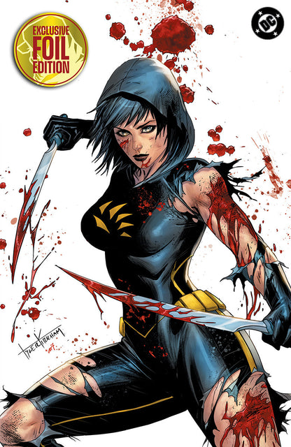 [FOIL] ABSOLUTE CASSANDRA CAIN THE SHADOW'S HAND #1 TYLER KIRKHAM BATTLE DAMAGED EXCLUSIVE VIRGIN PRESALE 9/23/26