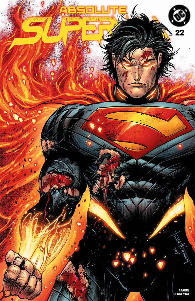 ABSOLUTE SUPERMAN #22 TYLER KIRKHAM BATTLE DAMAGED TRADE EXCLUSIVE