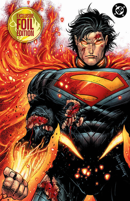 [FOIL] ABSOLUTE SUPERMAN #22 TYLER KIRKHAM BATTLE DAMAGED VIRGIN EXCLUSIVE VAR