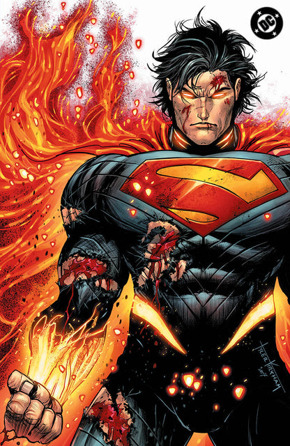 ABSOLUTE SUPERMAN #22 TYLER KIRKHAM BATTLE DAMAGED VIRGIN EXCLUSIVE VAR