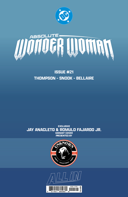 ABSOLUTE WONDER WOMAN #21 JAY ANACLETO EXCLUSIVE VAR