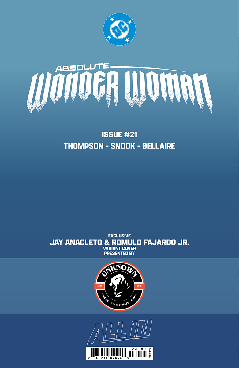 ABSOLUTE WONDER WOMAN #21 JAY ANACLETO EXCLUSIVE VIRGIN VAR