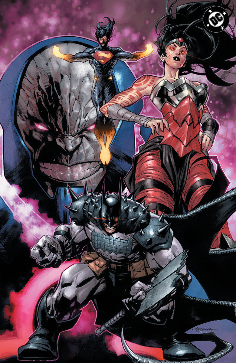 DC ALL IN SAGA: DARKSEID VS THE WORLD #1 STEPHEN SEGOVIA EXCLUSIVE VIRGIN PRESALE 10/28/26