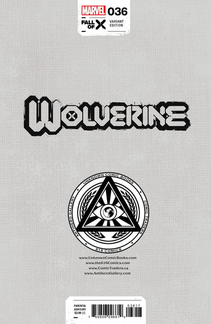 Wolverine #36 [Fall] Unknown Comics Miguel Mercado Exclusive Var (08/09/2023) (08/30/2023)