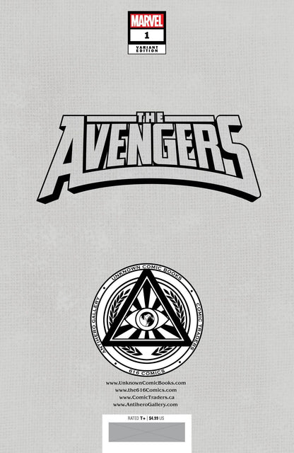 [Signed by Nathan Szerdy] AVENGERS #1 UNKNOWN COMICS NATHAN SZERDY EXCLUSIVE VIRGIN VAR [IN STOCK]