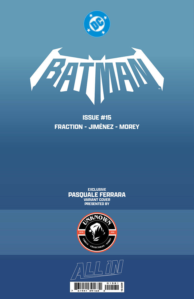 BATMAN #15 PASQUALE FERRARA TRADE DRESS EXCLUSIVE VAR PRESALE 11/04/26